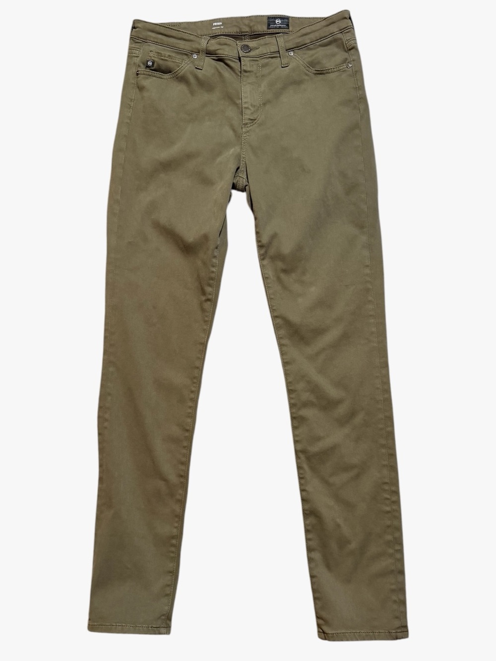 AG Adriano Goldschmied Prima Olive Cigarette Jeans Size 28R